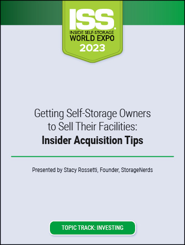 Getting Self-Storage Owners to Sell Their Facilities: Insider Acquisition Tips